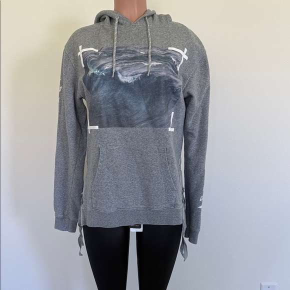Off-White Gray Graphic Women's Sweater
